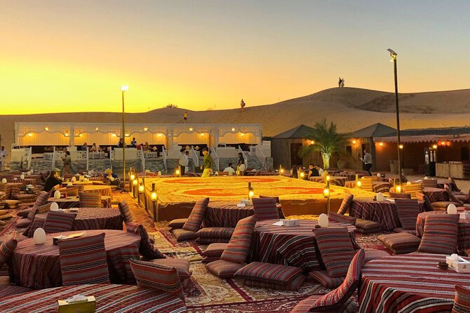 Bedouin camp at luxury desert safari Dubai